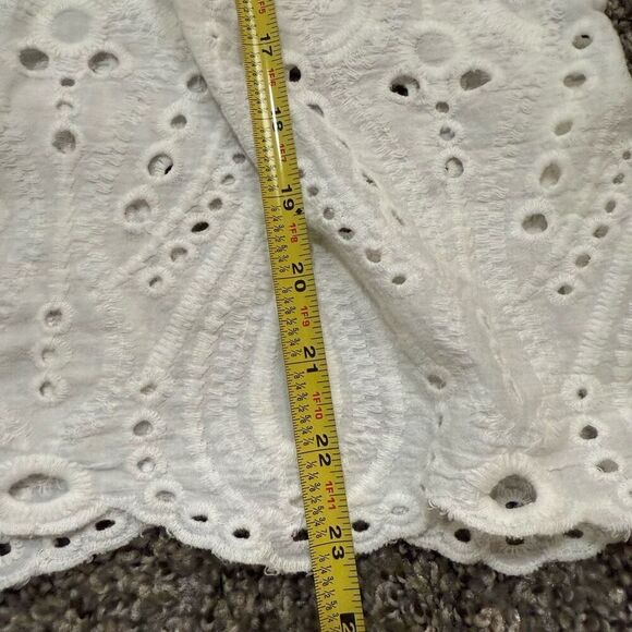 Vintage Dressing White Peasant Top Blouse Sleeveless Small Casual - Picture 6 of 6